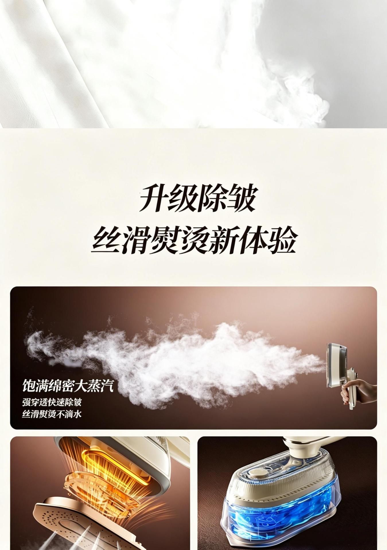 Yangzi steam iron, portable, dry-wet, foldable handheld garment steamer