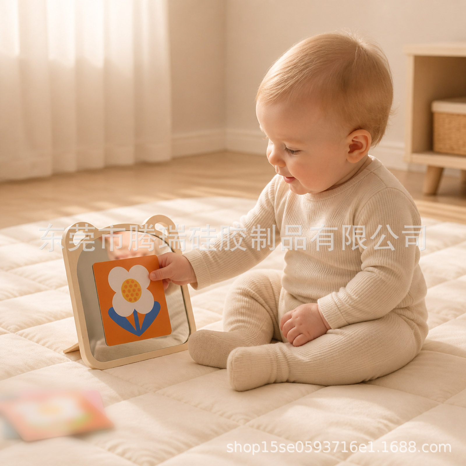 Montessori Bebekler için Görsel Uyarı Katlanabilir Ayna Bebek Erken Eğitim Oyuncağı Takip Kartları Siyah Beyaz Flash Kart Seti