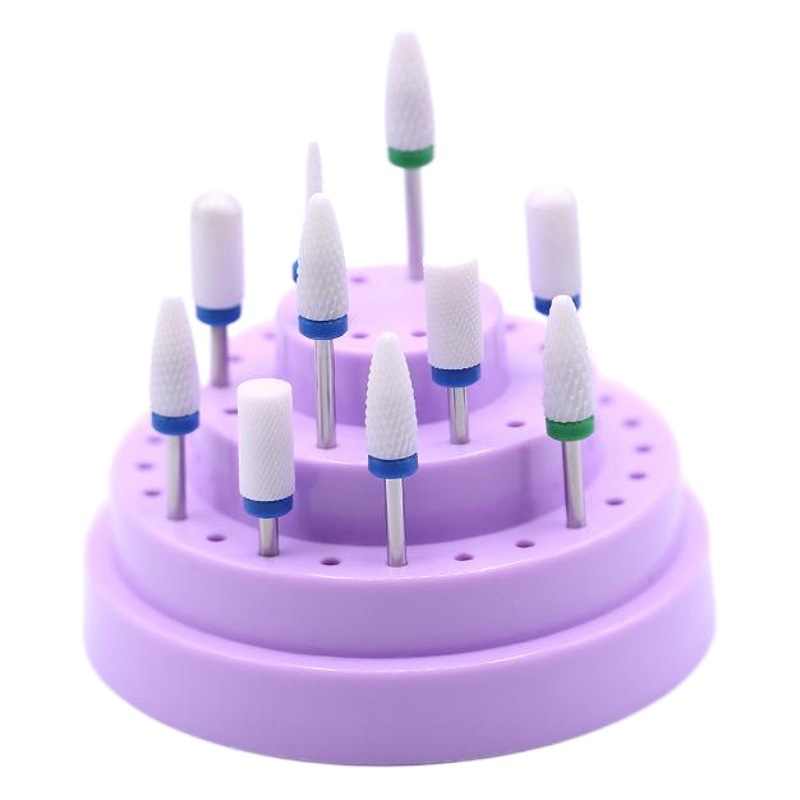 Nail Polarizer Head Storage Box Tool Desktop 48 Hole Storage Box Nail Polarizer Head Display