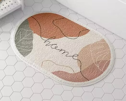 Simple Faux Cashmere Bath Mat 6