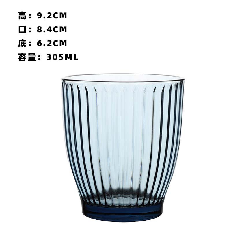 Tazas de vidrio temperado restaurantes de alta calidad tazas de agua de burbujas coloridas tazas de enjuague bucal de diamante tazas de agua gruesas a alta temperatura