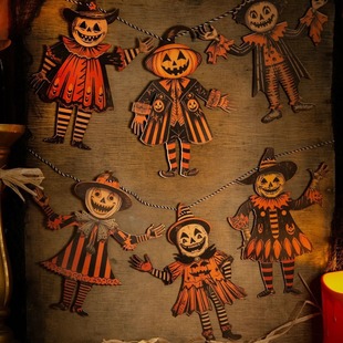 Cross-border New Home Decoration Wooden halloween Wansheng Wall Art Decorative Fun Signs