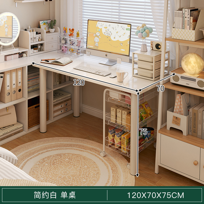 Comodador dormitorio de niñas 2 en 1 mesa de maquillaje 2025 nuevo estilo de crema de lujo ligero escritorio de escritorio casero de alta calidad