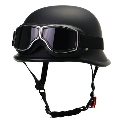 Motosiklet kaskı (dəbilqə) – Scoop Helmet Large Head Circumference - dummy-black-leather-mirror-delivery-mask-m
