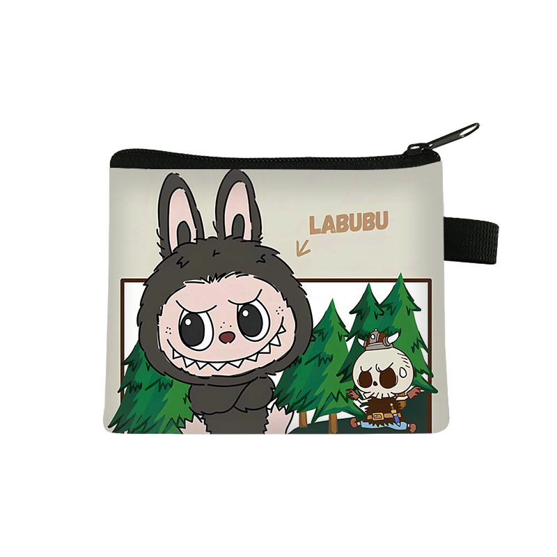 クロスボーダー新しいlabubuラブブ子供用小銭入れ学生漫画バッグトレンディなミニ収納袋卸売|undefined