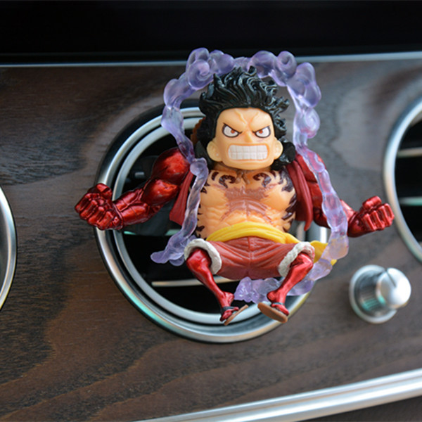 Una pieza de coche decoración hecha a mano accesorios de salida de aire dibujos animados Dibujos Animados Nika Luffy perfume TikTok caja ciega regalo