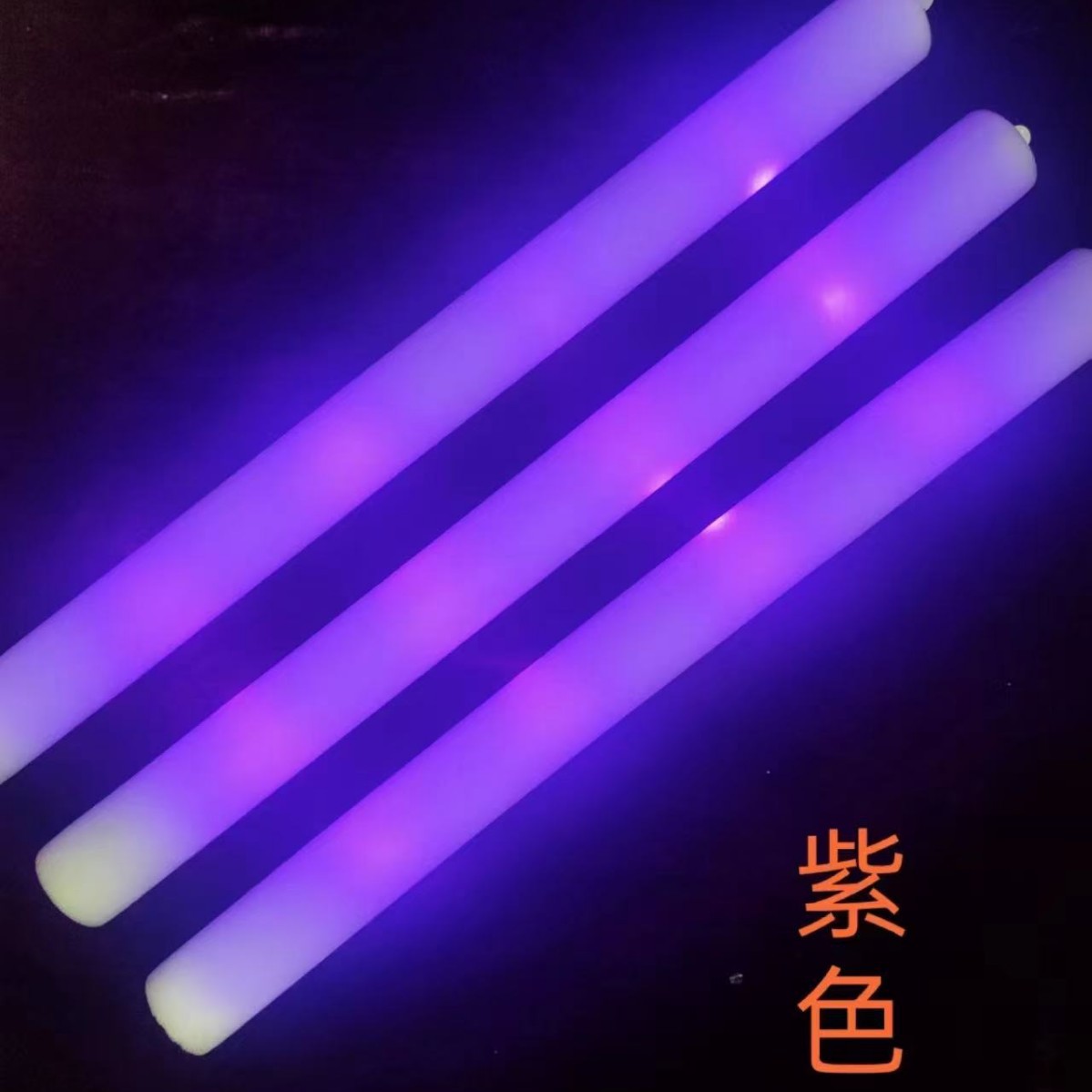 Coloridas esponjas de mano fluorescentes refuerzo props flash stick rescue stick luminescent bar atmósfera al por mayor colorido