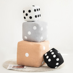 Plush toy wholesale cartoon dice cushion game props decorative item ornament children's toy gift funny