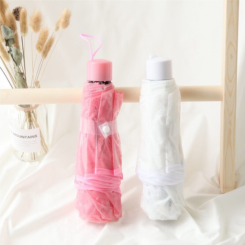 Peixin Umbrella Summer Lace Trim White Transparent Heart Print 70% off Folding Umbrella Creative Umbrella for Women Peixin Umbrella Summer Lace Trim White Transparent Heart Print 70% off Folding Umbrella Creative Umbrella for Women