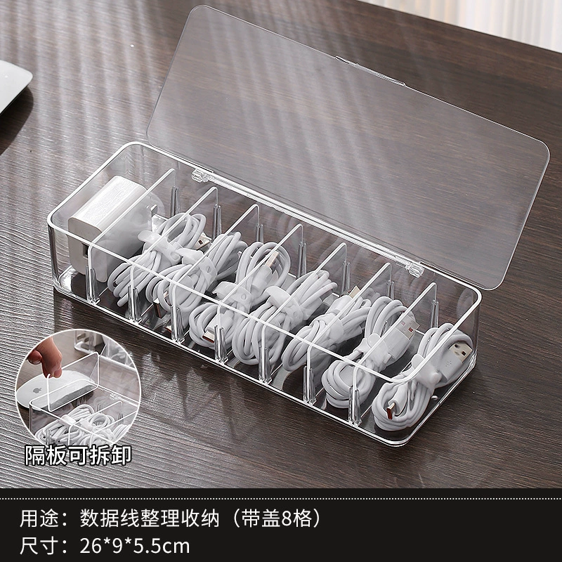 Bio Star Storage System: Table Cable Organizer for Phone & Power Cables, Jet Box Grid Variants