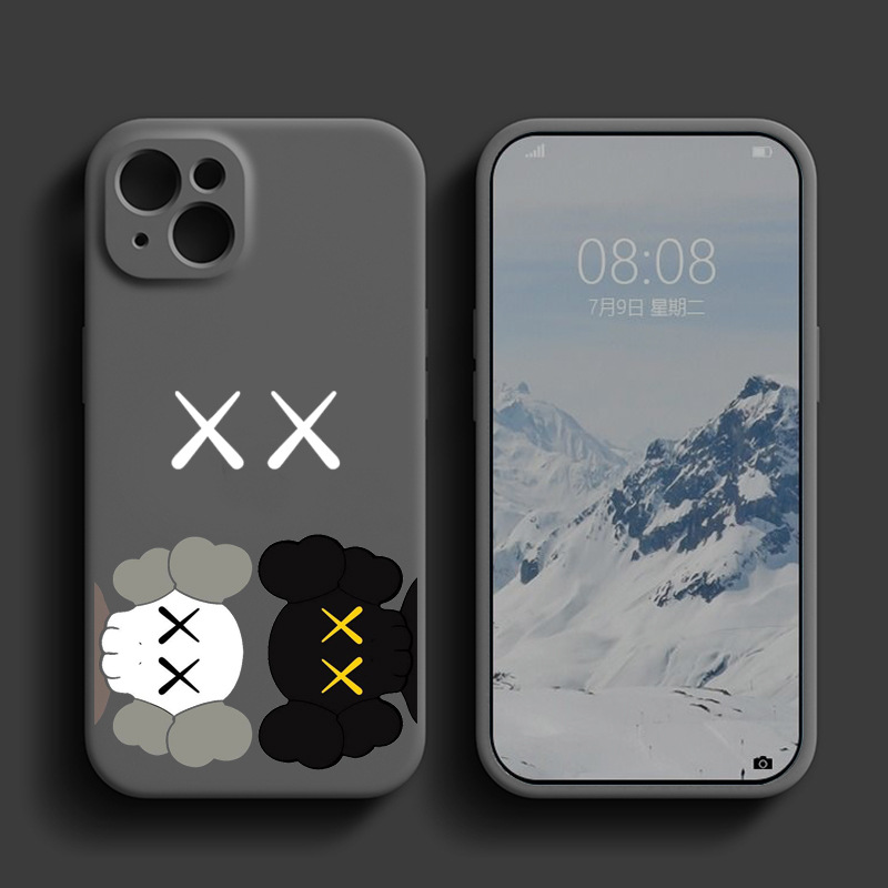 Tendencia K oso iPhone16 Apple 14/13/15promax funda para teléfono 11 silicona 12 mate xs7/8P
