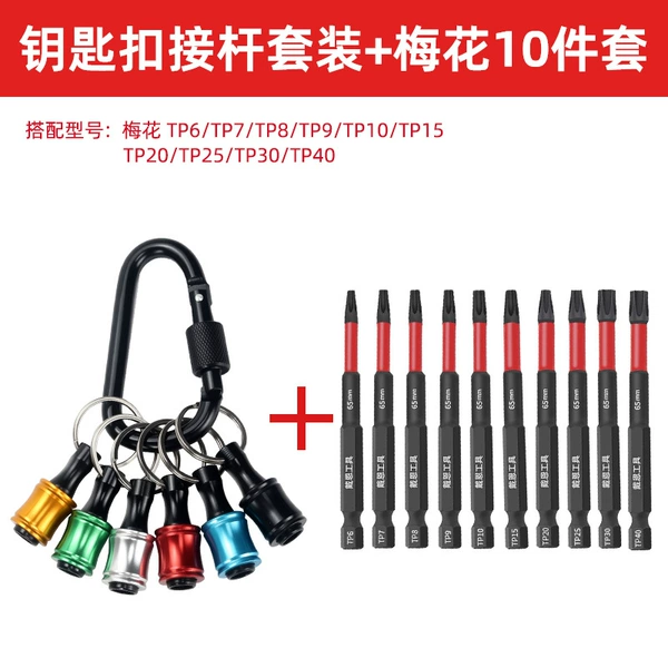 Keychain, set, 10 pieces