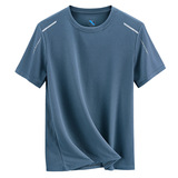 Спортивная летняя износостойкая футболка для отдыха с сеткой, короткий рукав, для среднего возраста