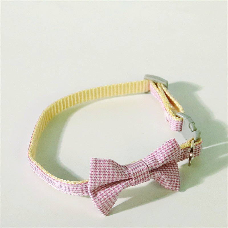 Collar de gato accesorios para mascotas fabricantes al por mayor lindos arcos gatos perros collar ajustable para mascotas