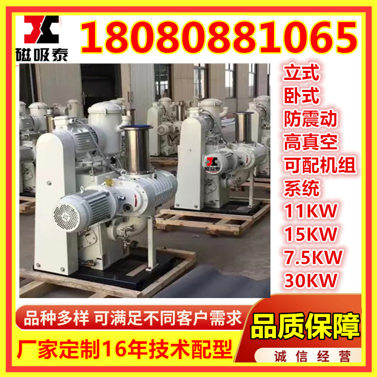阿尔山市滑阀式真空泵H150滑阀真空泵11/15KW/真空1pa真空设备