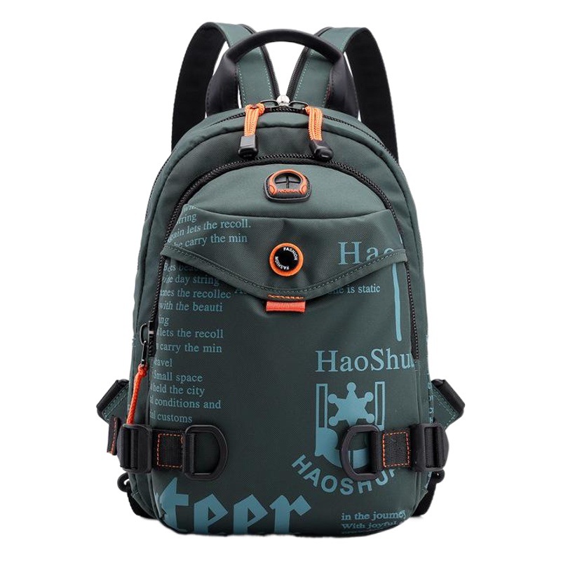 Directo de fábrica nueva bolsa de pecho de los hombres al aire libre multi-funcional mochila de moda impermeable bolsa de mensajero de hombro de tela de nylon