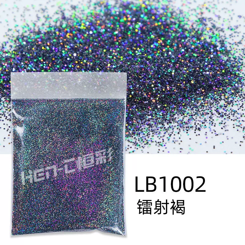 50克袋装0.2mm镭射金葱粉 PET闪粉美甲DIY流麻滴胶全息细闪粉亮片