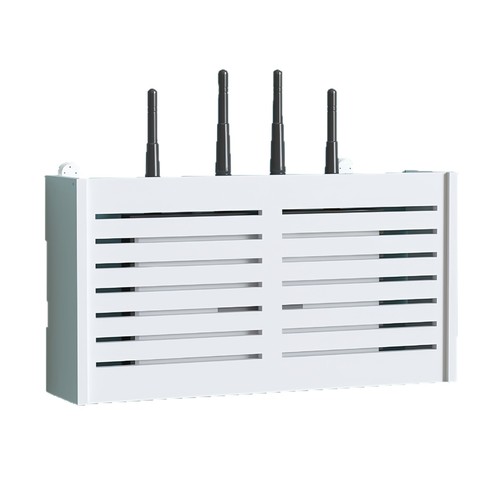 Hole-free wall-mounted cable box holder wireless WiFi shelf living room router storage box minimalist wall mount