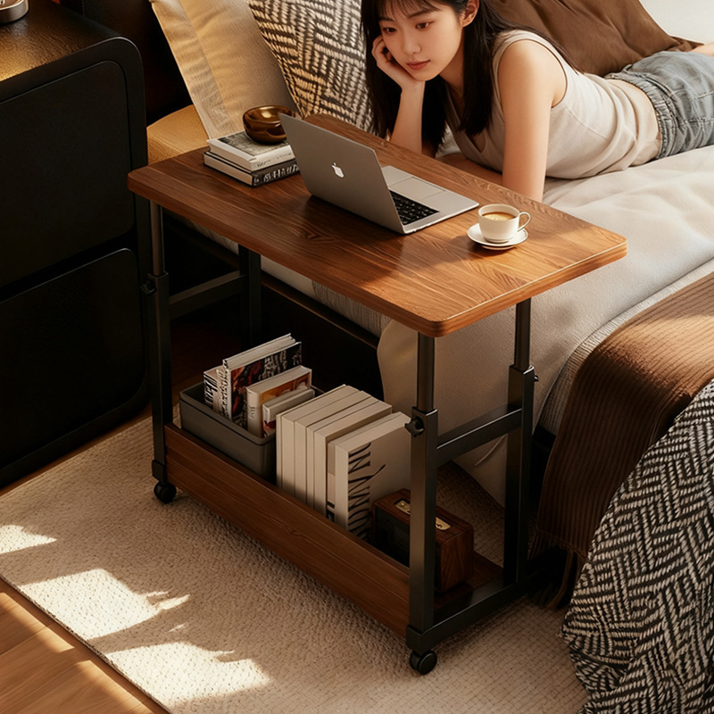 Bedside Table Movable Lift Table Household Small Apartment Simple Desk Office Desk Bedroom Laptop Table