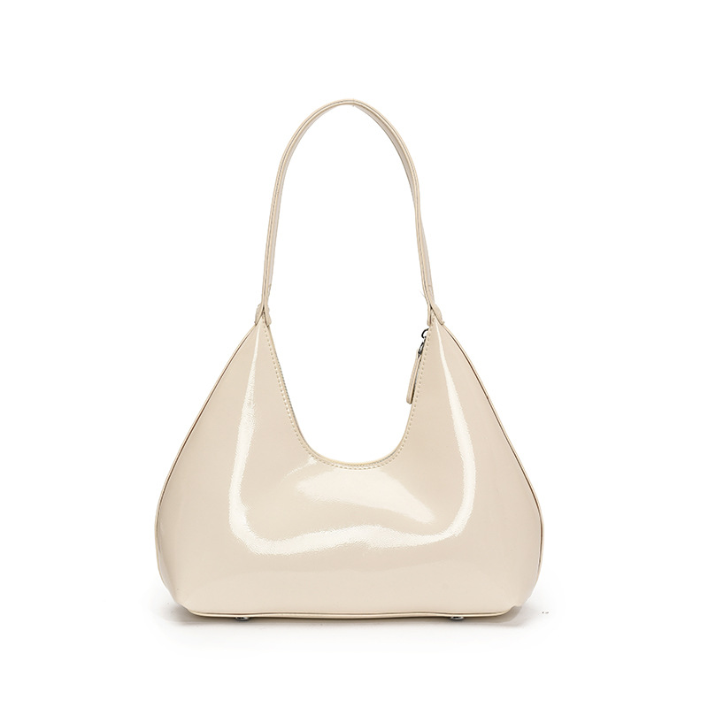 Bolso de axila con textura transfronteriza 2025 primavera nuevo bolso femenino bolso de alta calidad brillante bolso de hombro diario