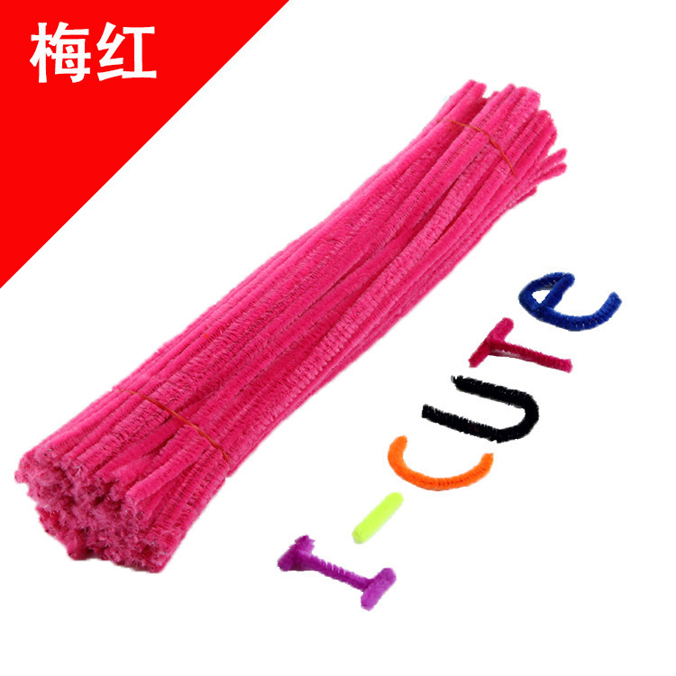 Hecho a mano DIY trenzado paquete de material cifrado ramo de lana Raíz de lana de la raya del color torcido palo de los niños hechos a mano juguetes creativos