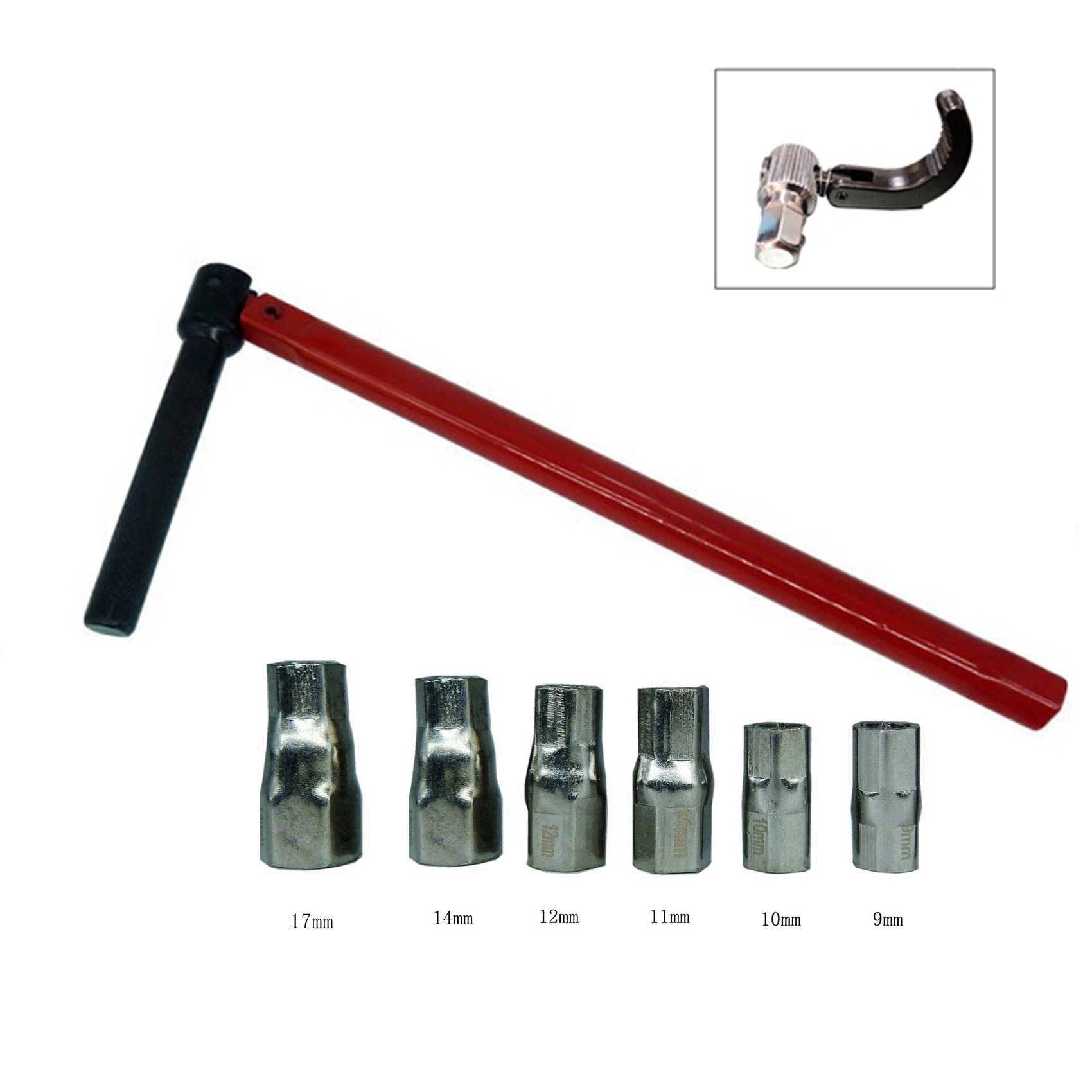 Kehong Fábrica de Herramientas llave de tubo llave grifo de reparación de la media luna del fregadero 7 UNID