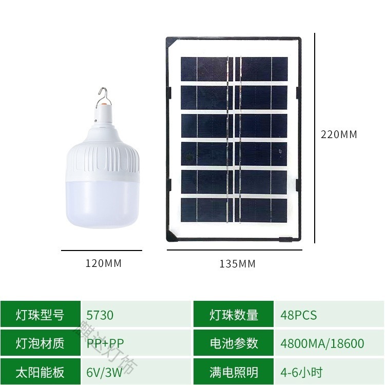 ソーラー屋外ソーラーパネルソーラー電球ライト屋外超高輝度電球ハイパワーキャンプナイトマーケット屋台|undefined