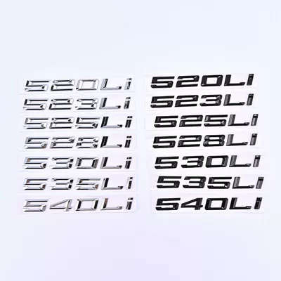 emblem, 530Li displacement badge, Car logo