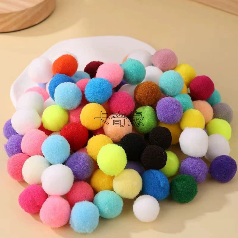 High shiny balls, plush puffer ball, handmade, 5cm, polyester