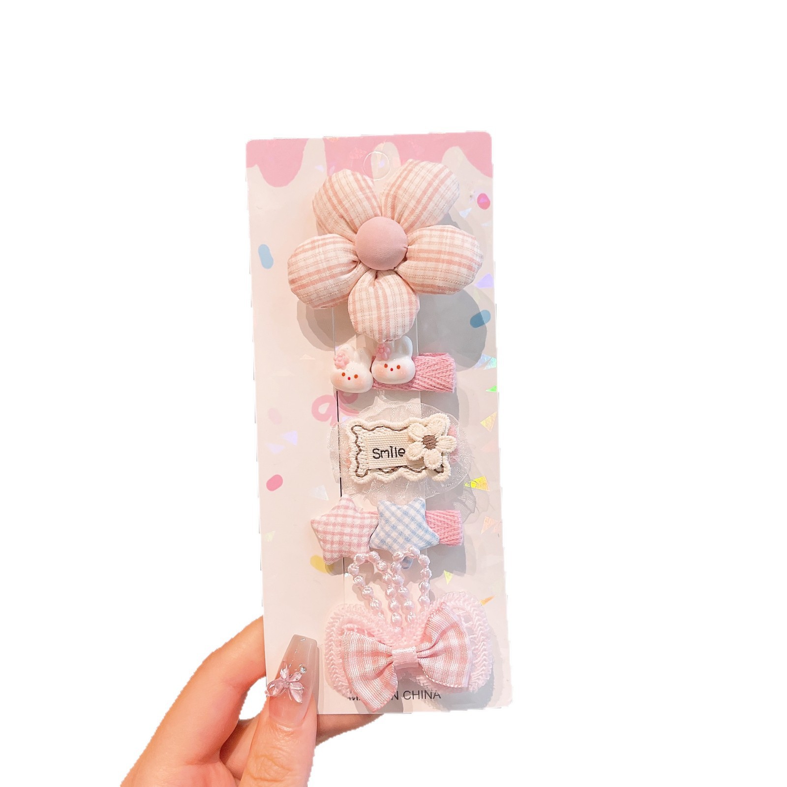 Niños clip de cabello niñas arco flor clip de cabello niñas clip de frangeo no daña cabello rotos decoración tridimensional para el cabello