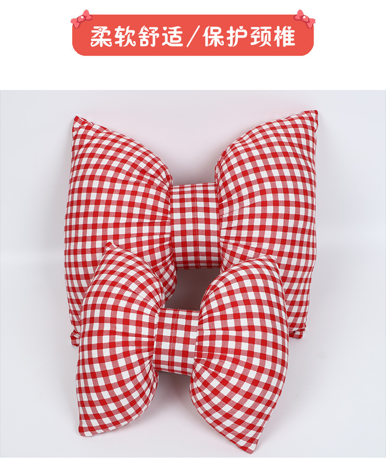Car Headrest Neck Pillow Fashion Houndstooth Car Headrest Waist Cushion Creative Car Comfortable Neck Pillow Pillow