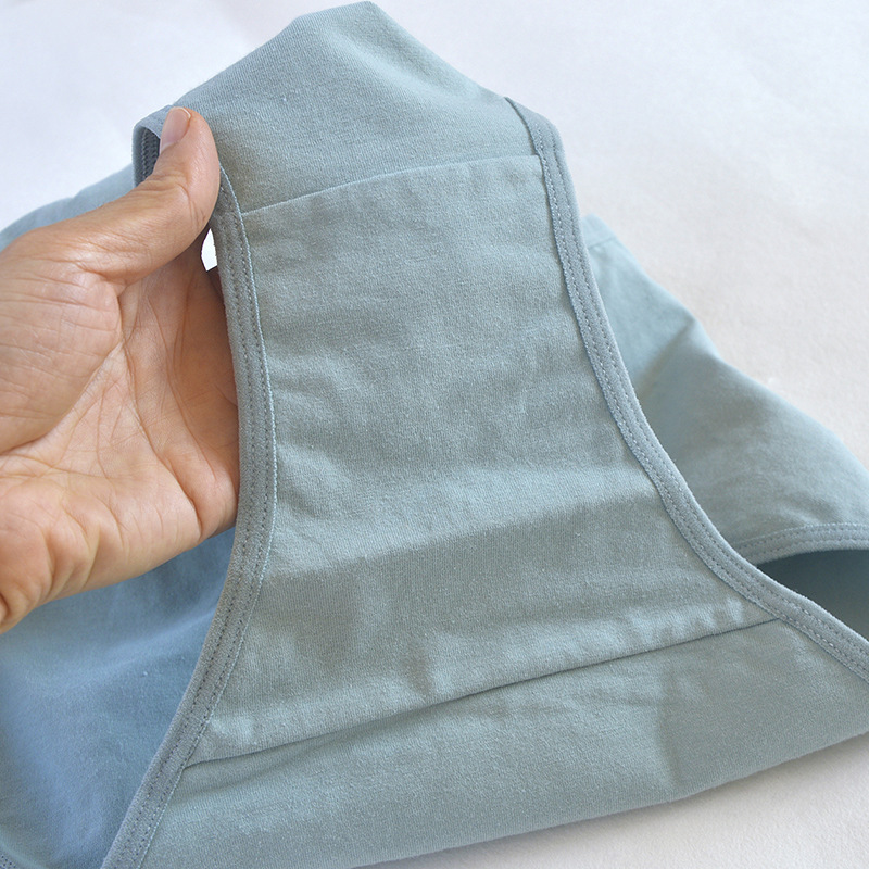 Ropa interior de mujer de talla grande, popular en el extranjero, de algodón puro, exportación a Europa y América, venta al por mayor de ropa interior de mujer de cintura alta, bragas de mujer transfronterizas.