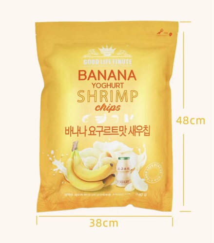 FINITE QuLaf Corn Chips 115g Garlic Shrimp Flavored Crabs 82g Banana Yogurt Shrimp Flavored Crabs 240g Series