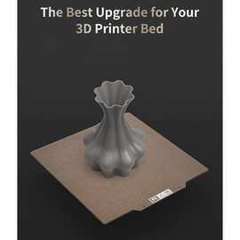 1个 图片色 金属 双面 PEI 弹簧钢板 带粉末涂层磁性底座 3D打印