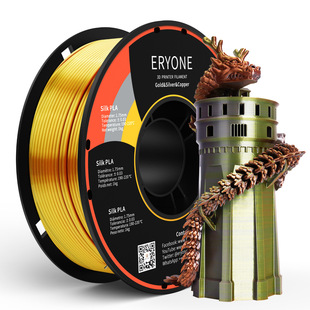 Factory Direct 3D Printer Consumables Silk Three-Color Gold, Silver, Red Copper New Model Supports Customization