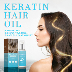 SAUVASIN Cross Border Keratin Hair Care Essential Oil Anti-frizz Soft Smooth Spray Keratin Hair Oil