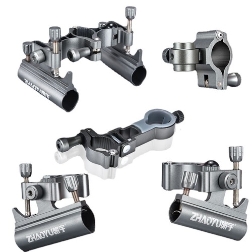 Chaoyu quick-release fishing chair accessories three-piece set aluminum alloy fishing chair turret rack bait pan fish guard universal type