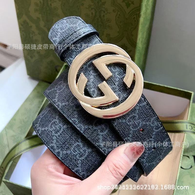 时尚百搭潮流爆款双G布纹男士腰带青年学生韩版装饰带男跨境批发|undefined