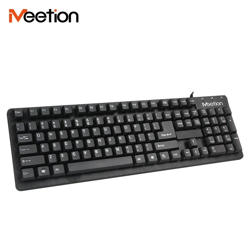 MEETION Mushen K202 USB Проводная клавиатура для бизнеса, офиса, дома, брызгозащищенная клавиатура на испанском языке, оптовая продажа