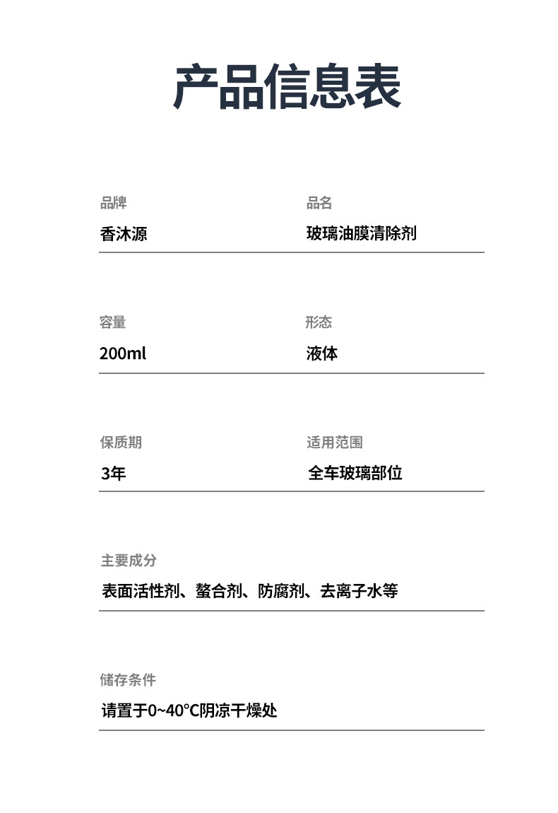 Oil film remover car front windshield oil film remover car window cleaner wiper foam oil film