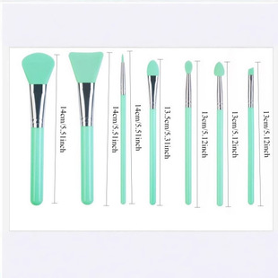 Manufacturer's Ready-Made 7-Piece Silicone Mask Brush Set, Cleaning Brush, Mud Mask Application Makeup Brush, Cross-Border Beauty Tools