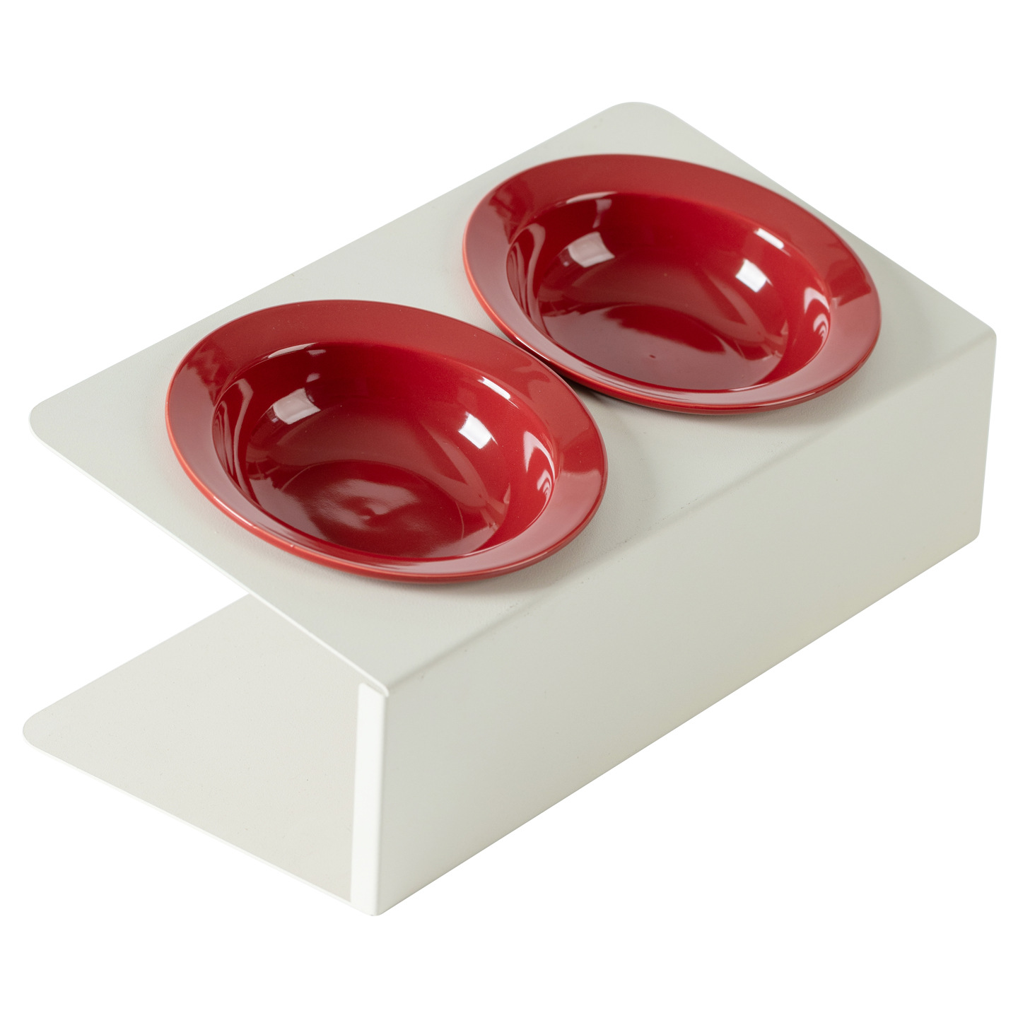 Cerámica de alto valor bd tazón doble para mascotas tazón para gatos protección de la columna cervical anti-volcado juego de tazón para gatos de grano de agua potable de gran calibre