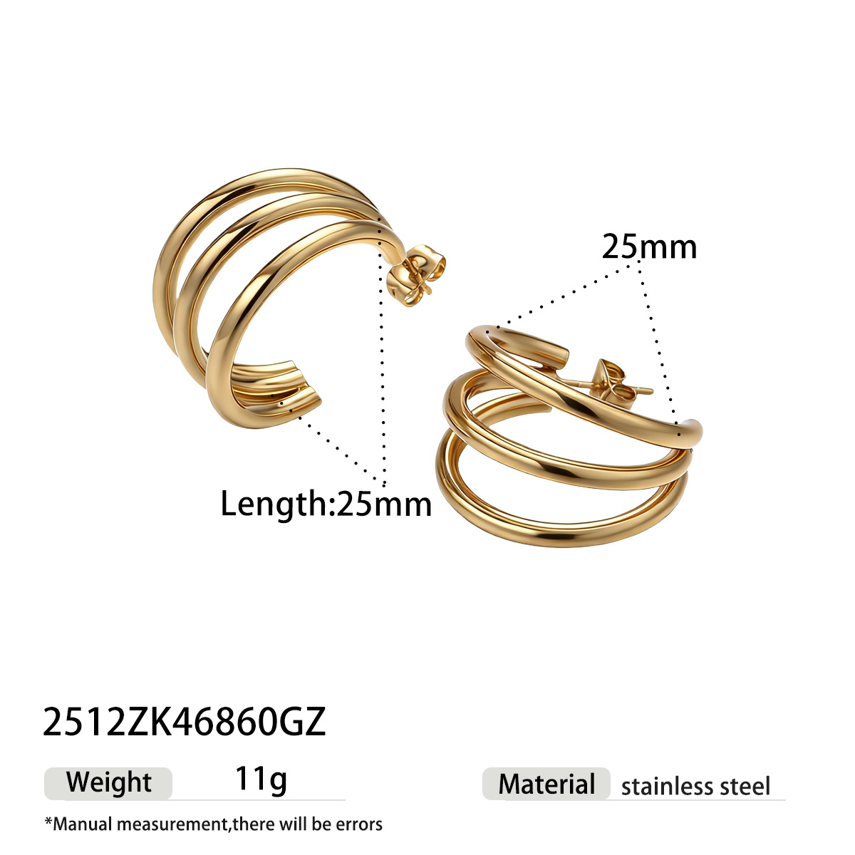 TENA Europa y América aretes de aretes de acero inoxidable geométricos aretes de aretes de aretes de aretes de acero inoxidable caliente diseño universal nicho Zhongzhong aretes de aretes de acero de titanio para mujeres transfronterizas image 8