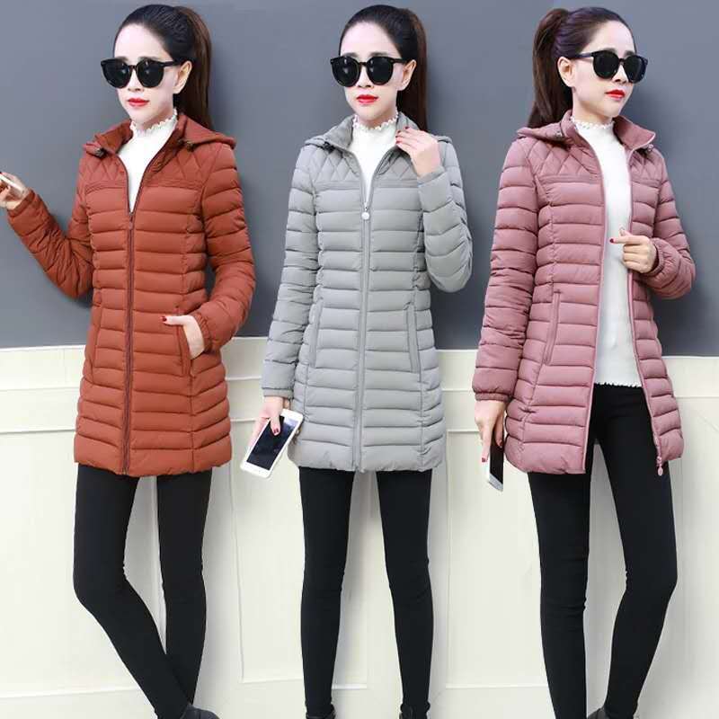 Chaqueta acolchada femenina invierno ligera