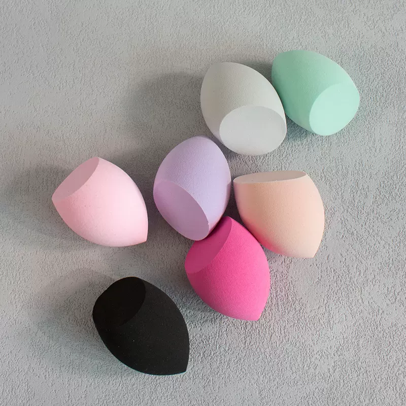 美妆蛋斜切超软秒弹不吃粉彩妆蛋气垫粉底 遇水变大干湿两用粉扑