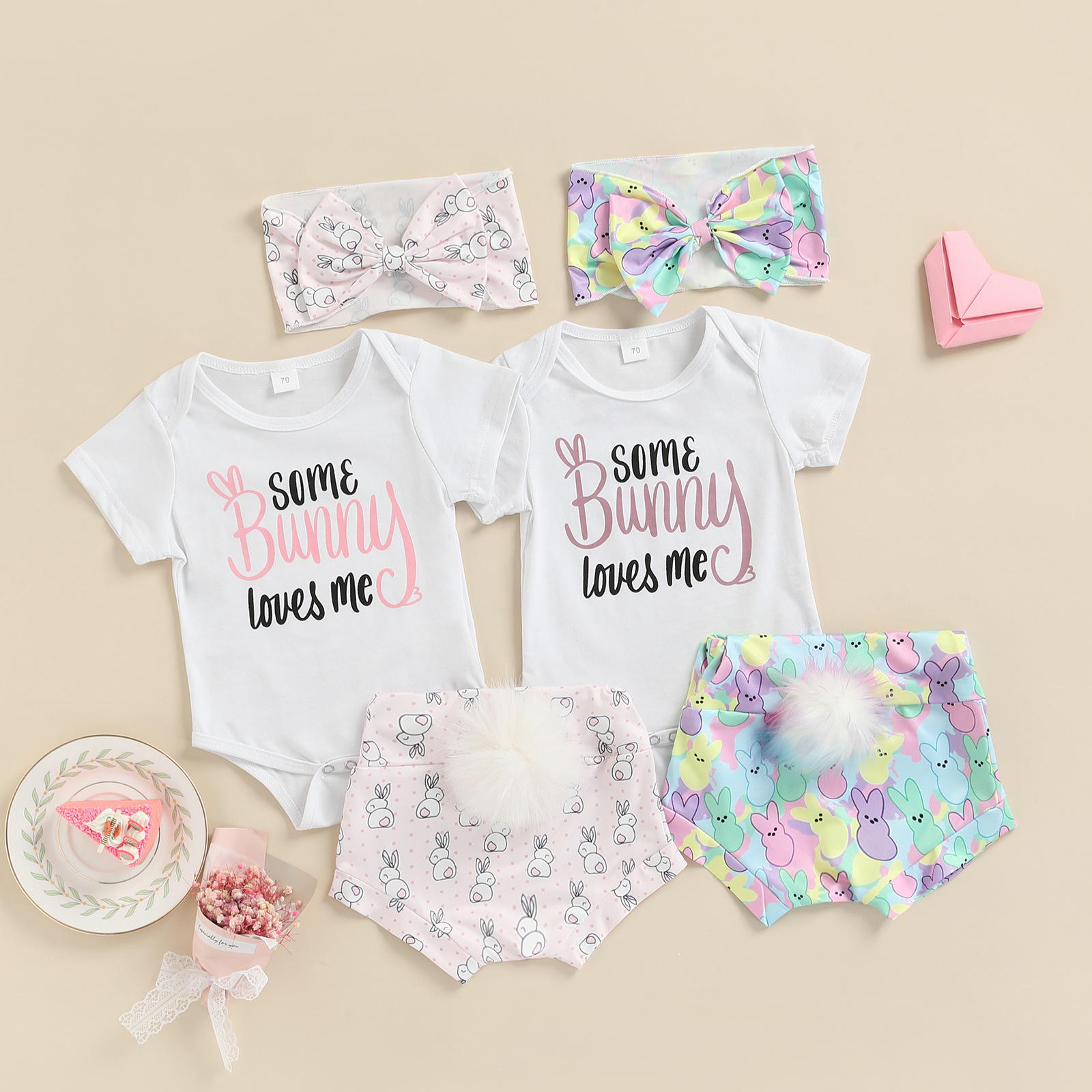 Simple Style Classic Style Animal Printing Cotton Baby Clothing Sets display picture 1