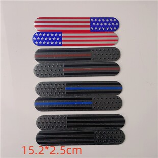 Cross-border Special for US Flag Modification Side Label Color Flag Decoration Aluminum Sticker Body Decoration Sticker Black