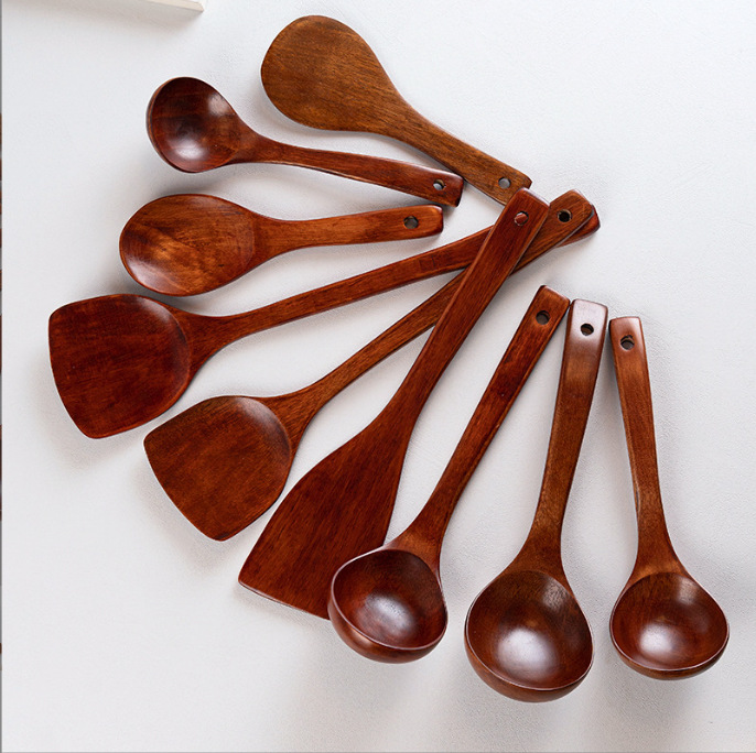 Kemu household kitchen utensils soup spoon wooden spatula cooking spatula wooden spatula non-stick pot cooking spatula wooden spatula frying spatula