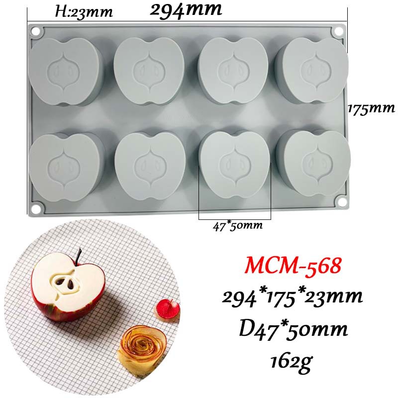 En stock simulación Castaño frambuesa cacahuete setas fruta pequeña molde de silicona comida china swing placa decoración hornear