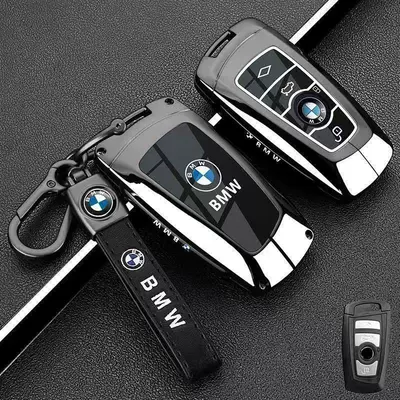 Three Series 320/325Li/328 Car – Car key bag - vinyl-bmw-model-b-piano-black-rope-buckle